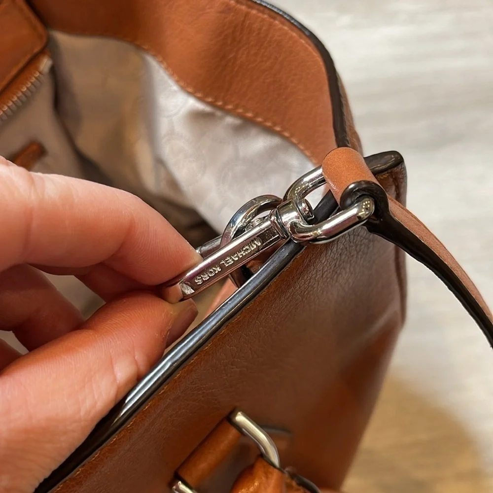 Michael Kors Brown Sophie Satchel Convertible Bag - Picture 5 of 12